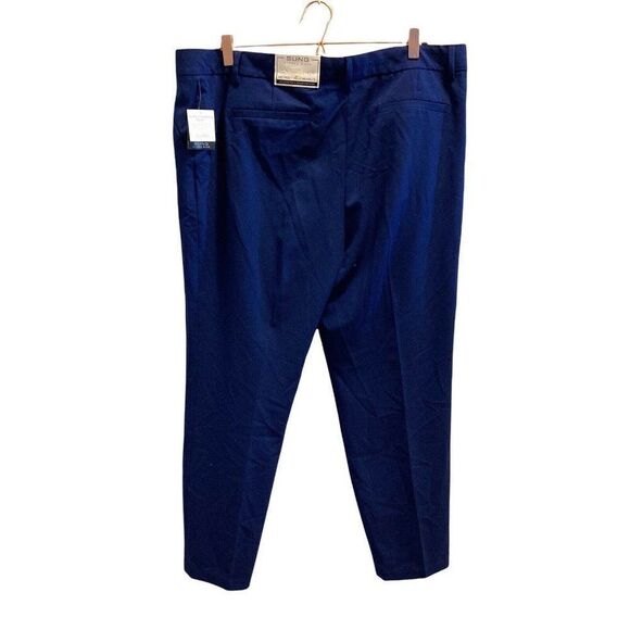 SUNG Alfred Sung Womens BLUE Mid Rise Slim Capri Crop Pant Pockets Size 18 I - Picture 2 of 7